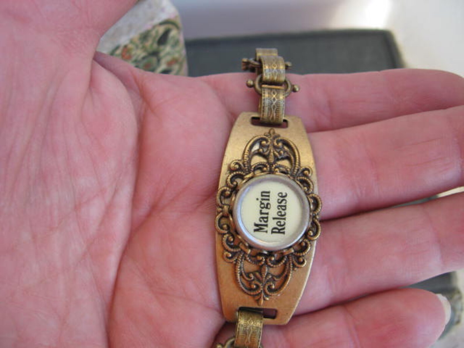 Typewriter Jewelry Antique Typewriter Key Bracelet Etsy