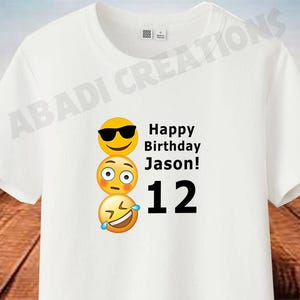 Emoji Iron On Transfer Shirt Design , Emoji Iron On Transfer , Emoji Birthday Shirt Design , Emoji PNG Printable File , Emoji DIY Shirt