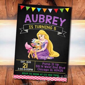 Princess Birthday Invitation , Princess Party Invitation , Princess Invitation , Princess Printable , Princess Invitation Template