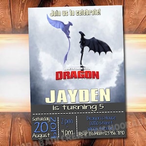 Drachen Geburtstagseinladung, Drachen Party-Einladung, Dracheneinladung, Drachen zum Ausdrucken, Dracheneinladungsvorlage