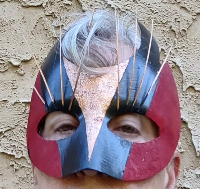 Mask mask with eyelashes image 2