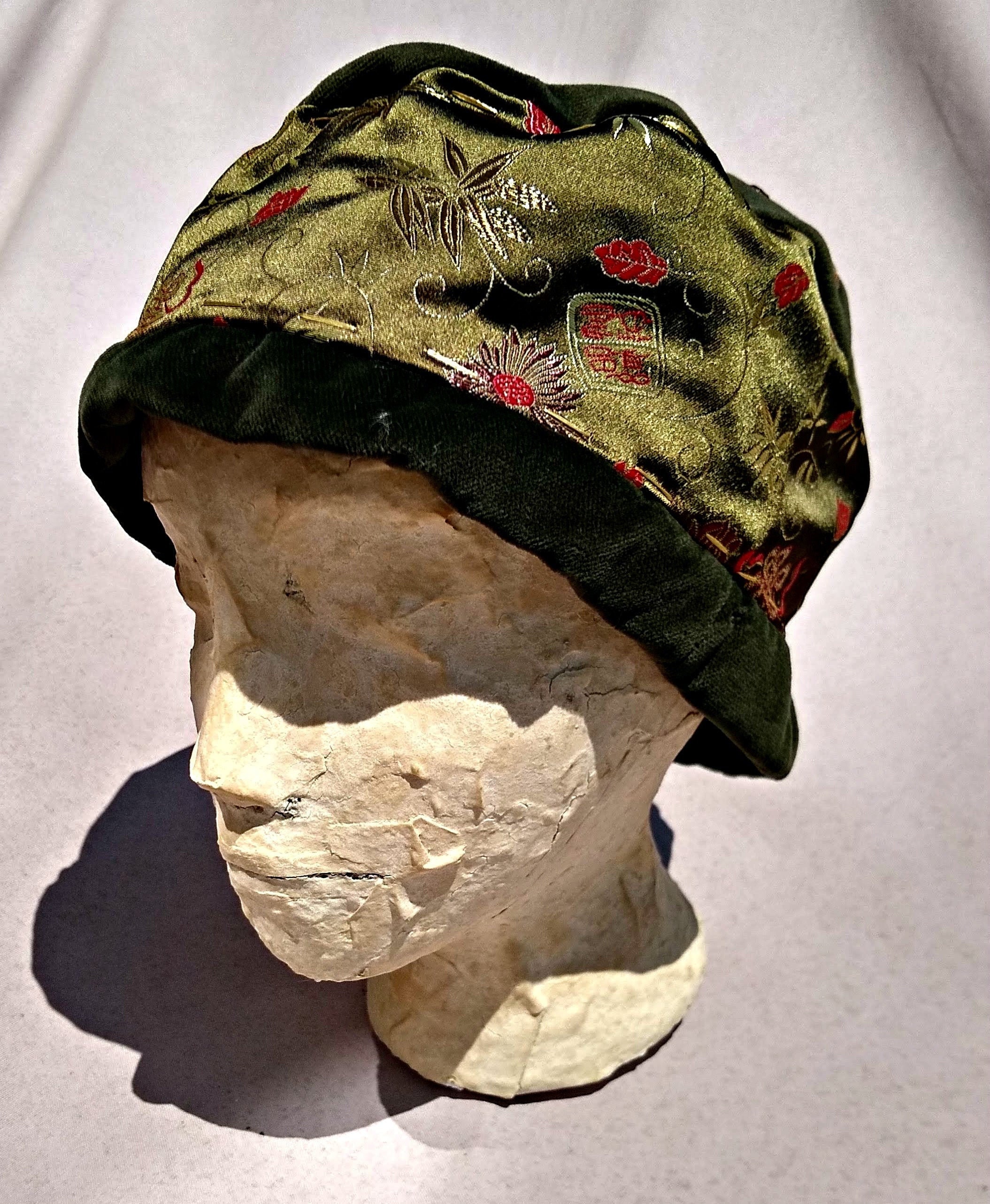 red Brocade Pillbox Hat | Etsy