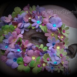 Flower Mask Half mask of flowers image 4