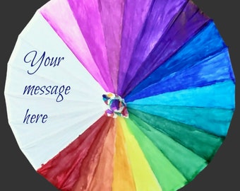 Parasol Rainbow Parasol Personalized for you
