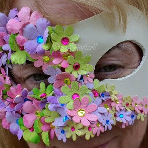 Flower Mask Half mask of flowers image 2