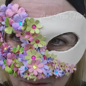 Flower Mask Half mask of flowers image 3