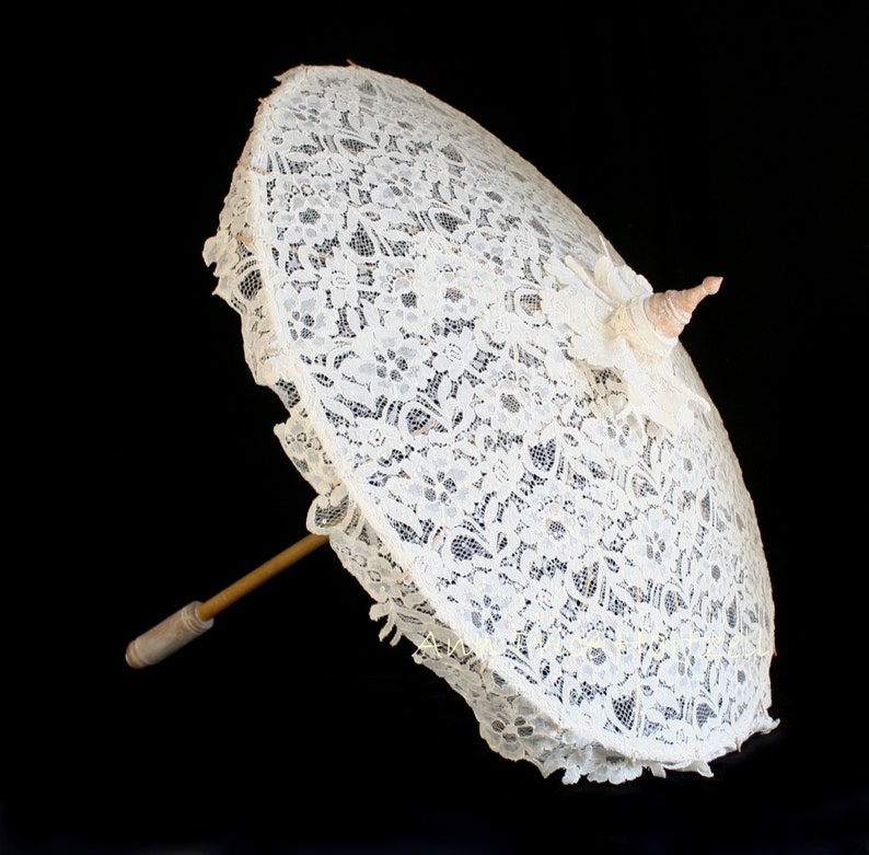 Parasol Ivory Lace Parasol Beautiful Ivory Lace image 3