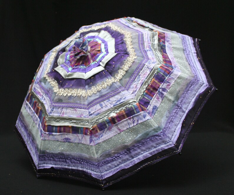 Parasol Hand sewn Parasol of Ribbons | Etsy