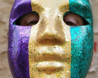 Mardi Gras Mask - King Rex Colors