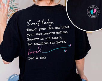 Personalized Infant Loss Awareness Sweatshirt, Custom Angel Mama Shirt, Baby Memorial Gift, Pregnancy Loss Remembrance, Mom To An Angel