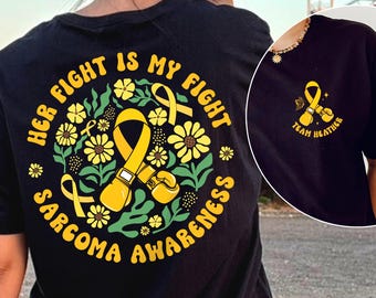 Sarcoma Awareness shirt, Yellow Ribbon Shirt, Bone Cancer Awareness Shirt, bone sarcoma, Ewing sarcoma, sarcoma fighter, i wear yellow