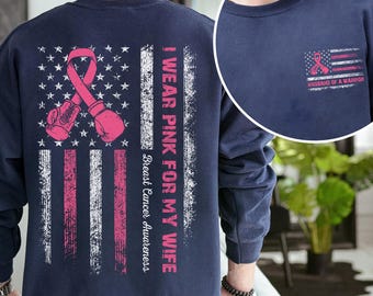My Wife's Fight Is My Fight - Breast Cancer Awareness Long Sleeve Shirt