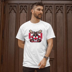 Canada Flag, Elbows Up Unisex Cotton Tee, Canadian Apparel, Patriotic Shirt, Maple Leaf Tee, Canada Day Gift, Pride Shirt