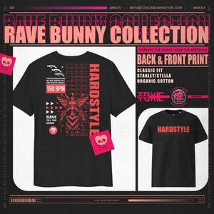 Hardstyle Festival T-shirt | Back & Front Print | Cotton | Rave | Red | Music Festival | Graphic Tee | Concert Outfit | Streetwear | DJ |