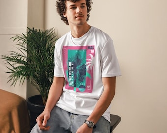 Festival Tshirt | Front Print | Cotton | House Music | White | Music Festival | Graphic Tee | Concert Outfit | Streetwear | DJ | Summer