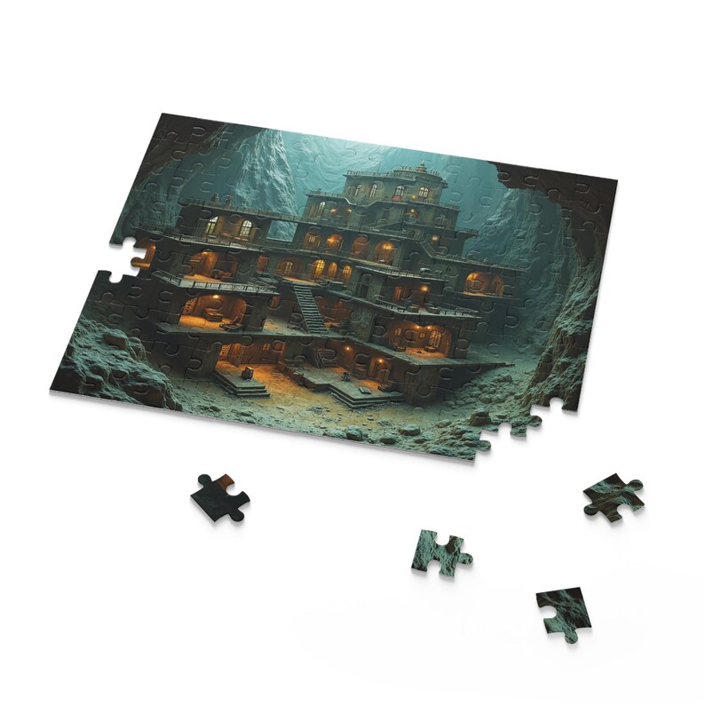 Puzzle Cutaway Building Room Concept Design, Bioshock Art, 252-piece ...