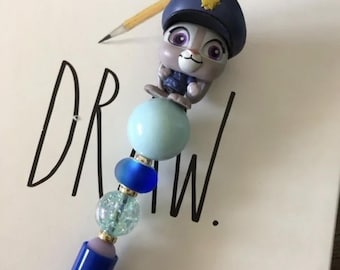 Disney Doorables: Bolígrafo de cuentas hecho a mano de Zootopia