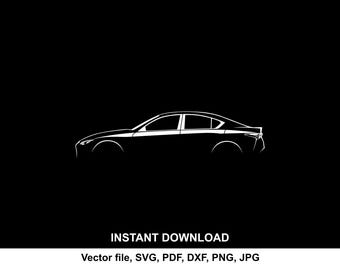 LS 2020 Car Silhouette Vector file SVG for cricut, cameo, cutting, print (Digital Download)