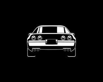 Corvette C4 Car Silhouette: Clipart SVG Vector File for cutting, cricut, cameo (Digital Download)