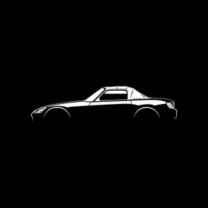 S2000 Car Silhouette SVG PNG for cutting, print, cricut, sticker