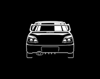 WRX 2006 Car Silhouette SVG PNG for cutting, print, Cricut, sticker