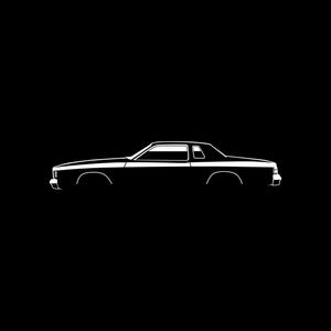 Charger 1975 Daytona Car Silhouette SVG PNG for cutting, print, cricut, sticker