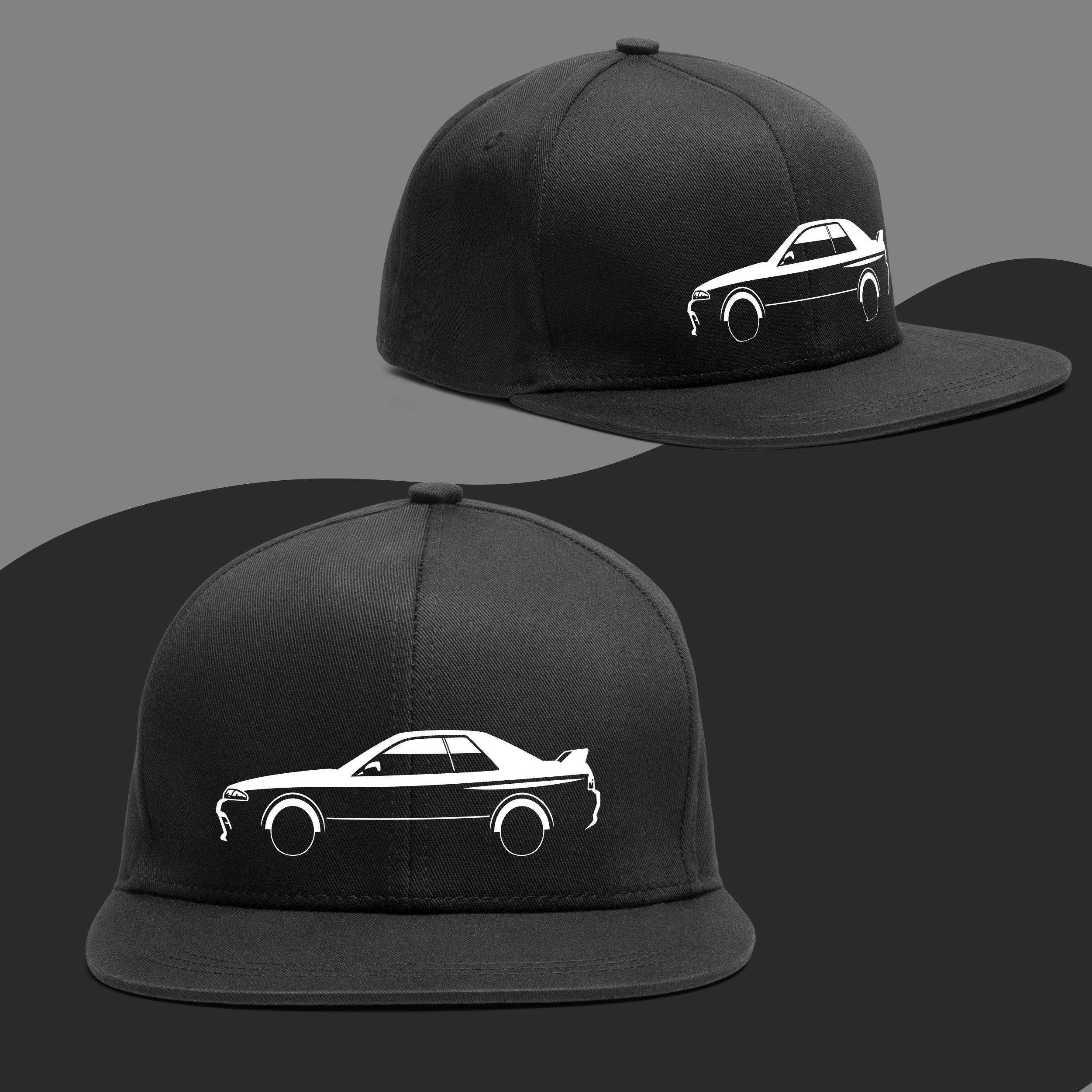 Skyline GTR R32 Car Silhouette: SVG Vector File for Cutting (digital ...