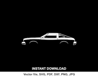Mustang 1978 King Cobra Silhouette: car svg file for Cricut, cameo, Print (Digital Download)