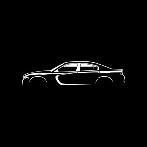 Charger 2015 Car Silhouette SVG PNG for cutting, print, cricut, sticker