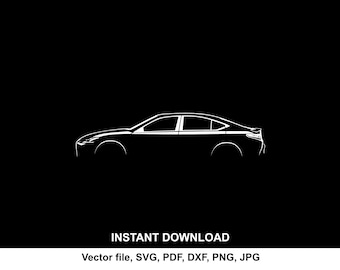 ES 2017 Car Silhouette Vector file SVG for cricut, cameo, cutting, print (Digital Download)