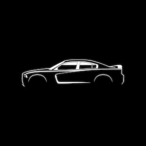 Charger 2011 Car Silhouette SVG PNG for cutting, print, cricut, sticker