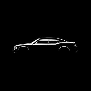 Charger 2006 Car Silhouette SVG PNG for cutting, print, cricut, sticker