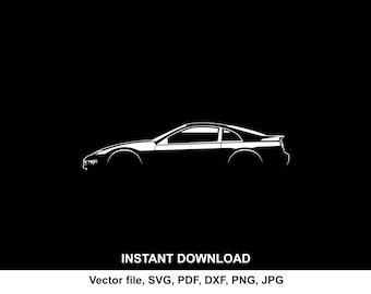 300ZX (Z31) シルエット ベクター ファイル - Etsy 日本