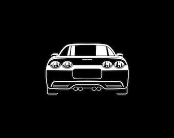 Corvette C5 Car Silhouette SVG PNG for cutting, print, Cricut, sticker