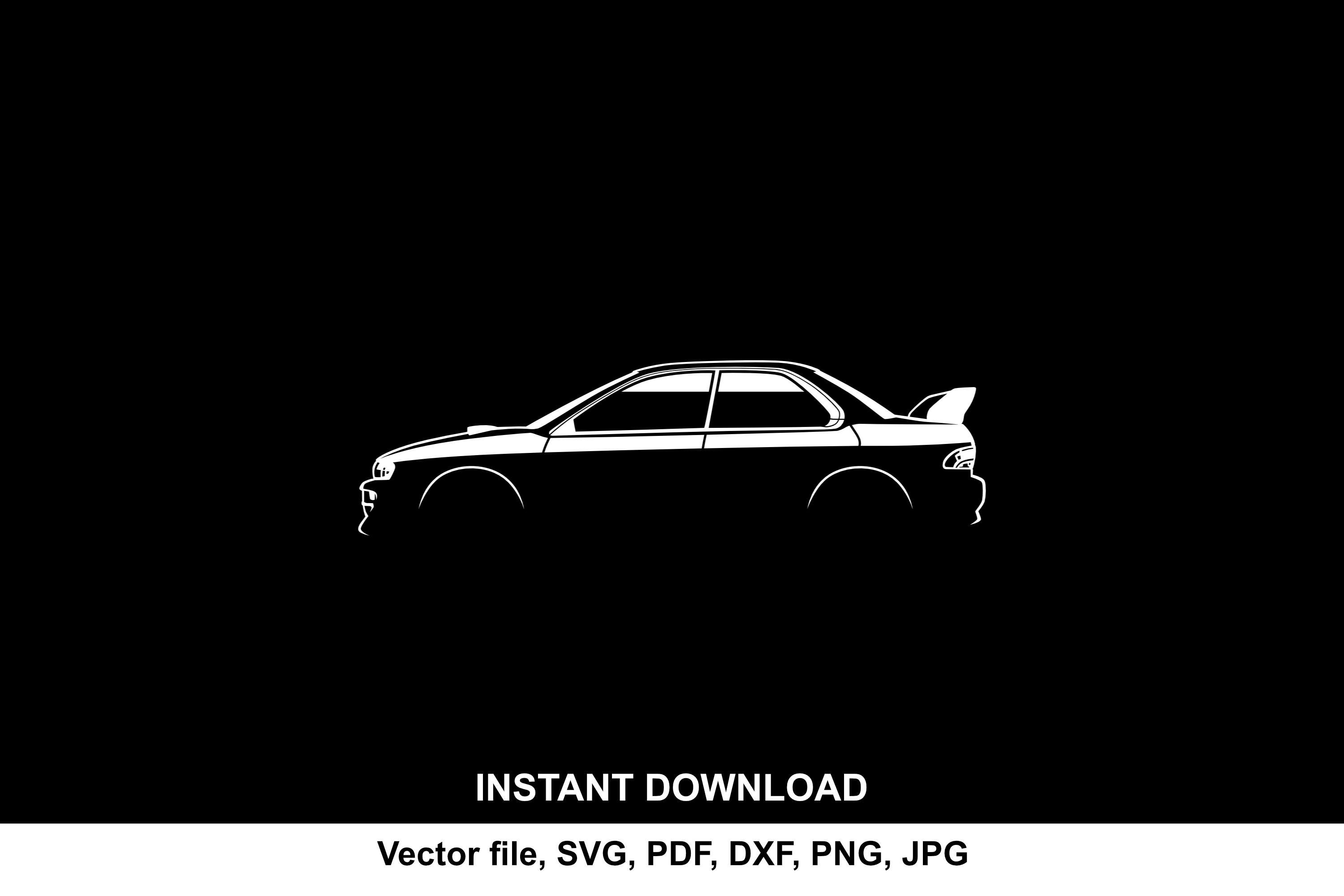 Subaru wrx drawing - Etsy België, image size:3000x2000