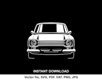 Escort MK1 Car Silhouette Vector, SVG PNG for Cricut (Instant Download)