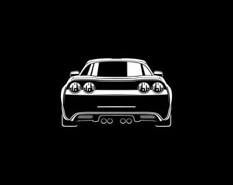 Corvette C6 Car Silhouette SVG PNG for cutting, print, Cricut, sticker
