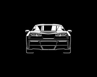 Corvette C7 Car Silhouette SVG PNG for cutting, print, Cricut, sticker