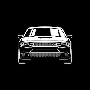 Charger 2019 Car Silhouette SVG PNG for cutting, print, cricut, sticker
