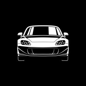 S2000 Car Silhouette SVG PNG for cutting, print, Cricut, sticker