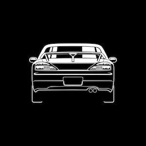 Silvia S15 Car Silhouette SVG PNG for cutting, print, Cricut, sticker
