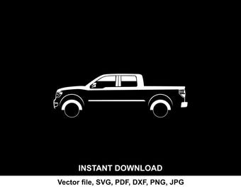 F150 Raptor 2014 SVG, Silhouette, Car Vector, File for Cricut & Laser Cutting