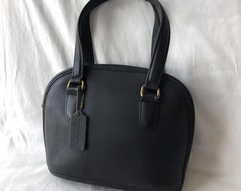 Vintage Coach Trail Bag 9965, Black Leather Crossbody Handbag - Etsy