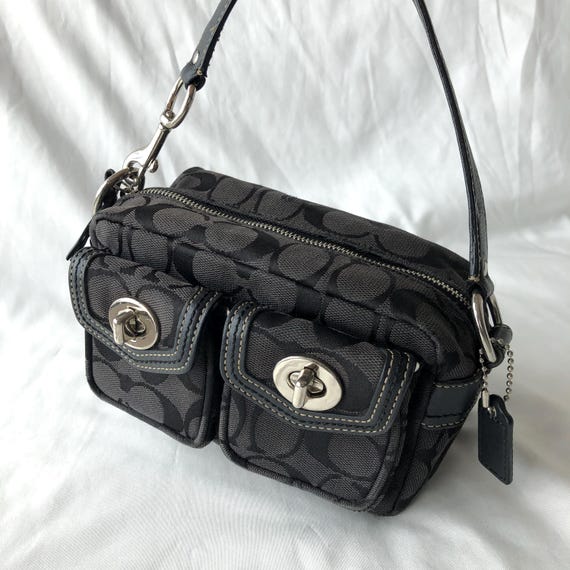 バッグ COACH Turn lock Leather mini Boston Bag バッグ COACH Turn lock Leather mini Boston Bag COACH Mini