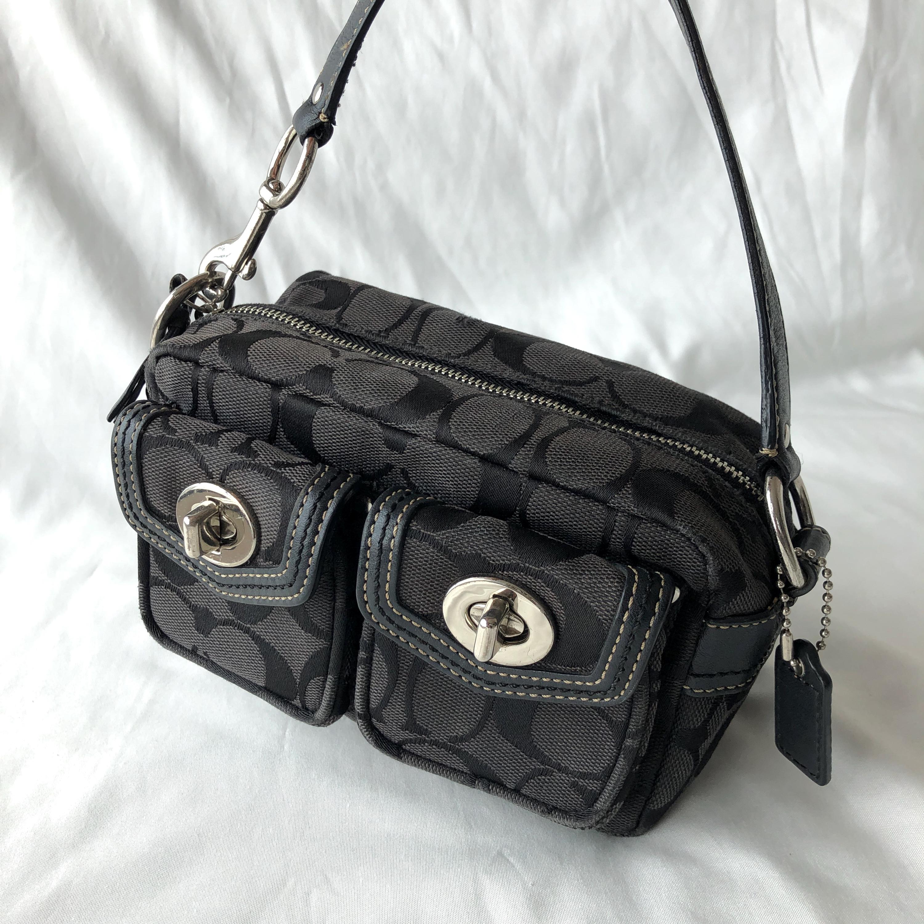 バッグ OLD COACH Business bag Double turn lock Amazon.com: Coach Twin Turnlock Bag, 1Z/Olive : Clothing