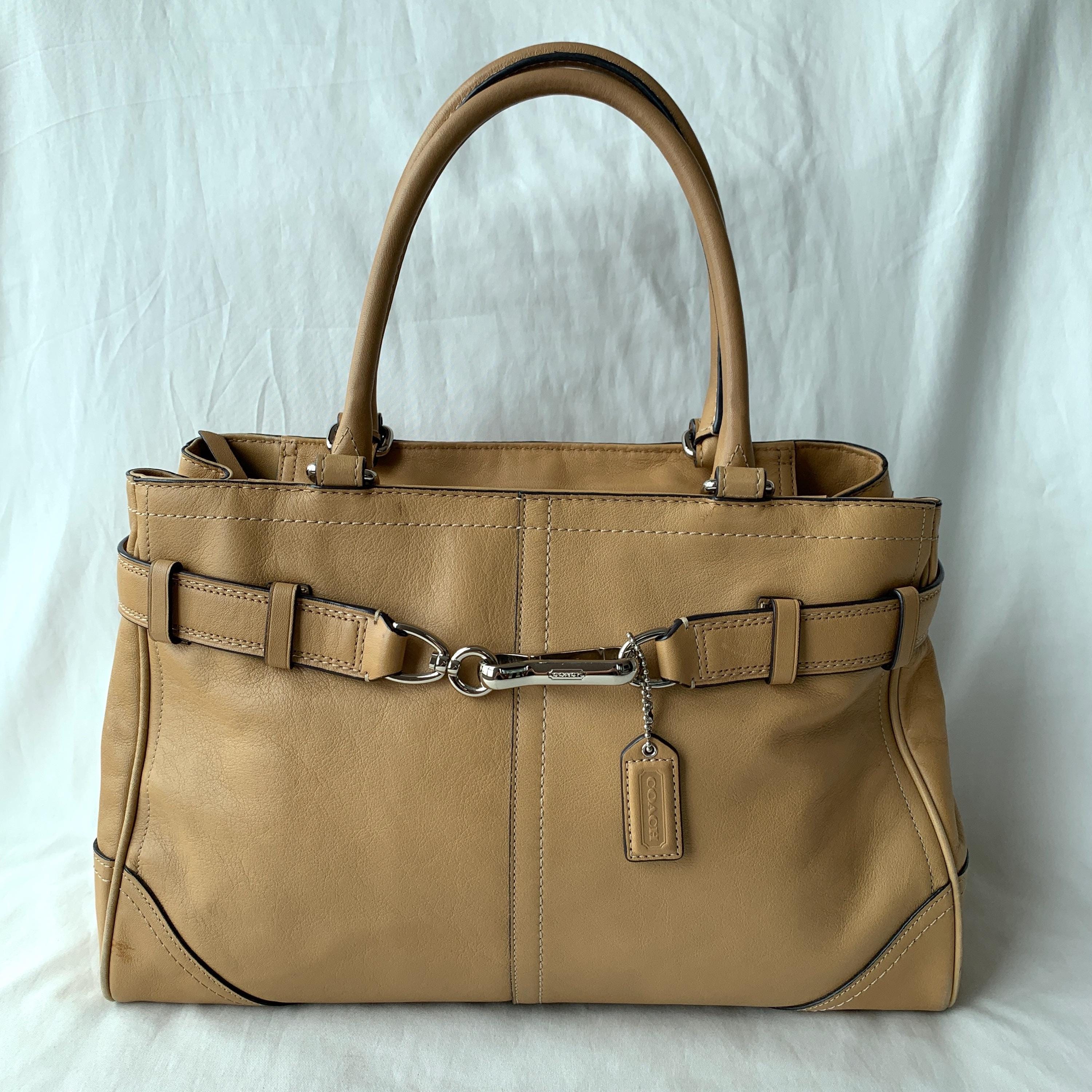 Coach Leather Hamptons Tote - Etsy