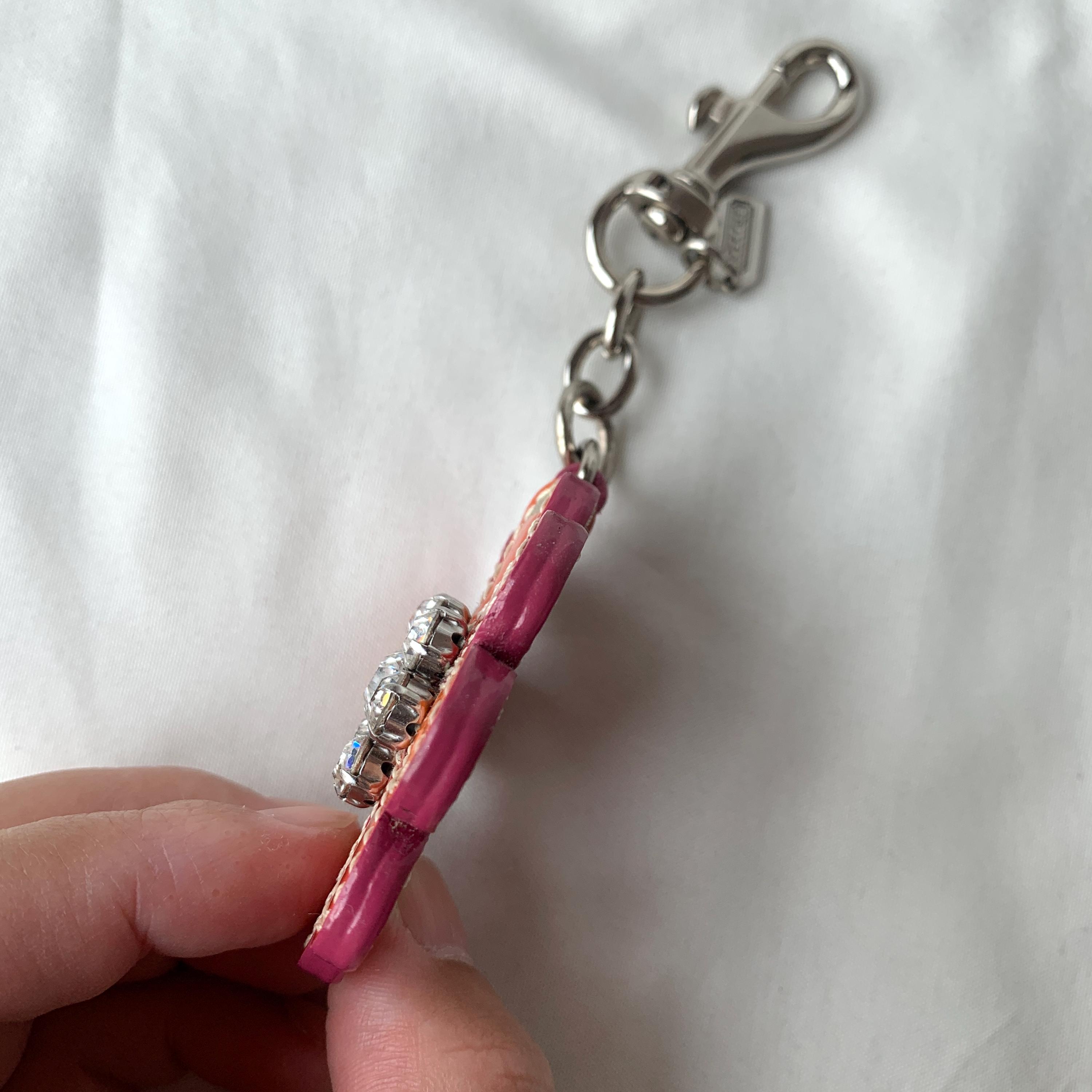 Vintage Coach Y2K Leather Flower Keychain Bag Charm - Etsy Canada