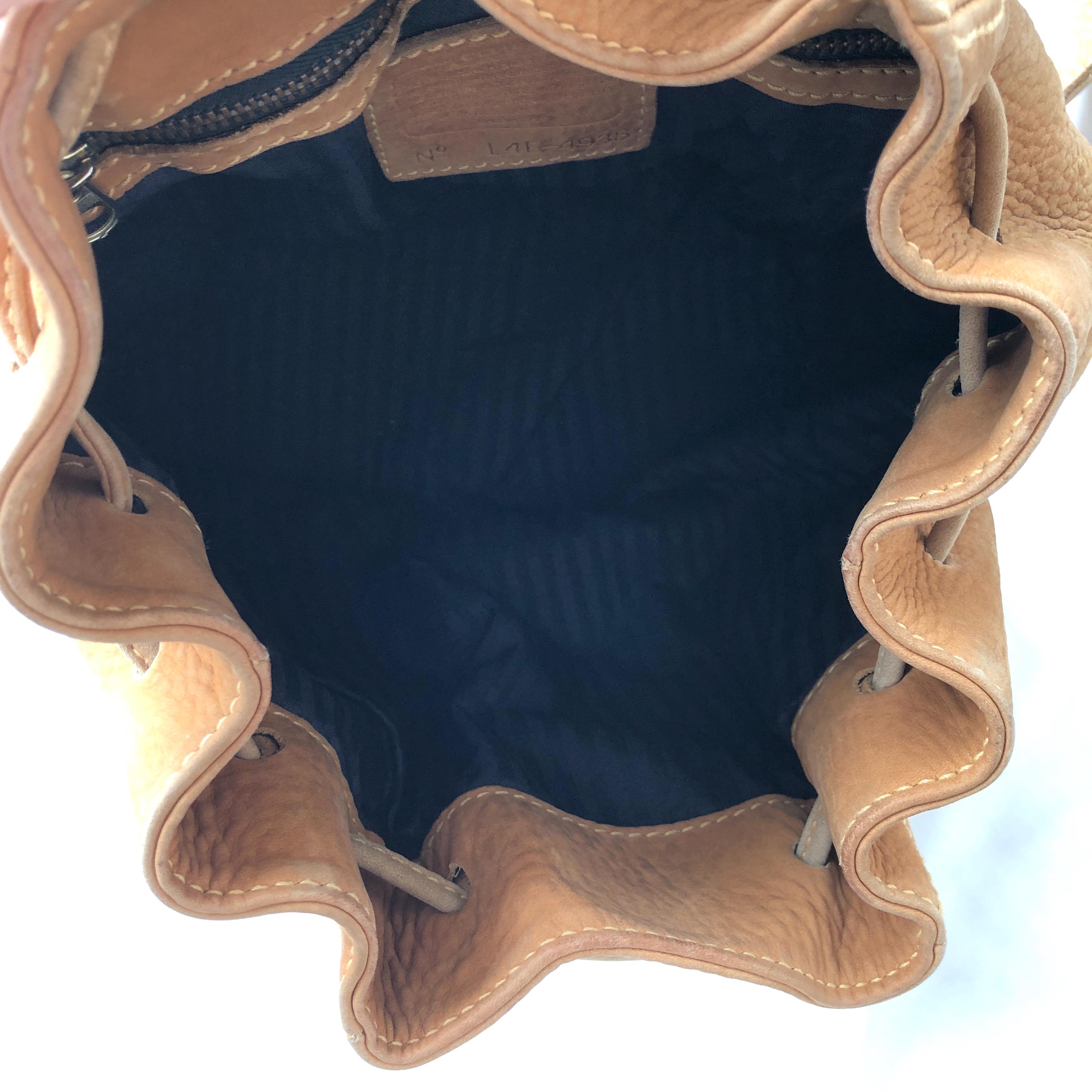 バッグ 1957 Vintage Coach Small Backpack Nubuc Vintage Coach 4938 Small Backpack Nubuc Leather Chamois Bag