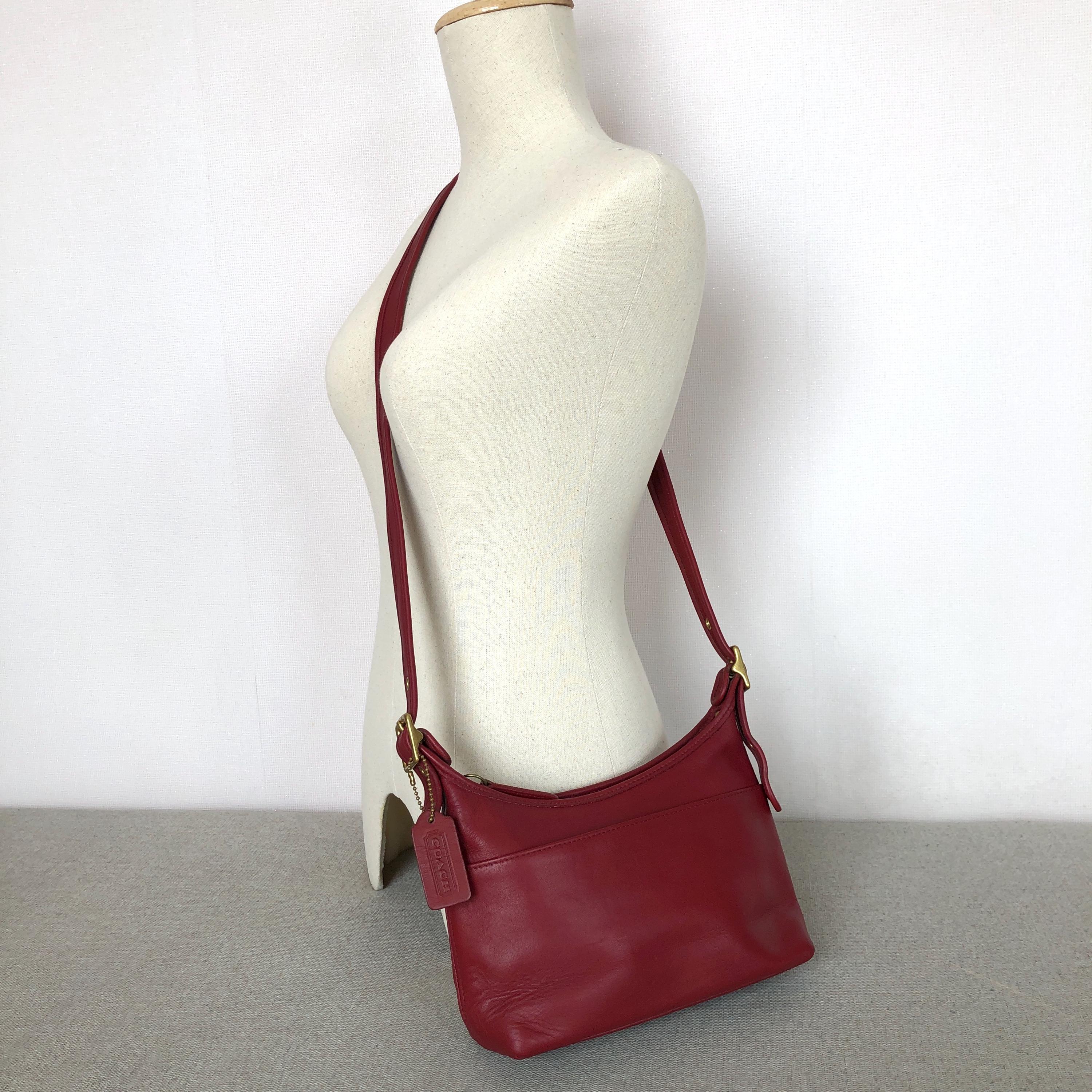 バッグ vintage coach purse shoulder red 4156 s-l400.jpg