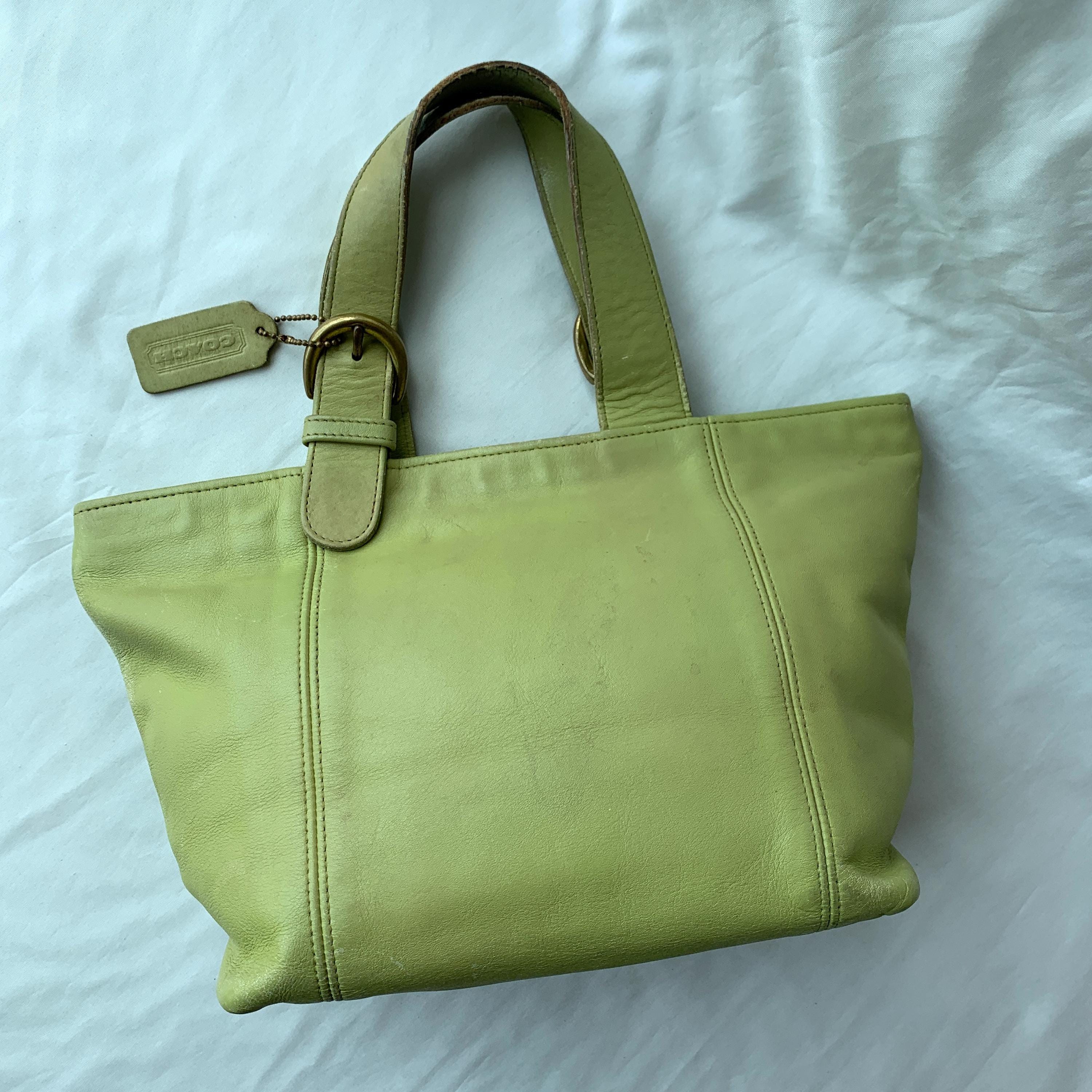 Lime Green Vintage Coach - Etsy